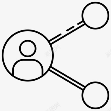 网络商务连接图标图标