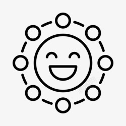 好友界面好友网络头像数字图标高清图片