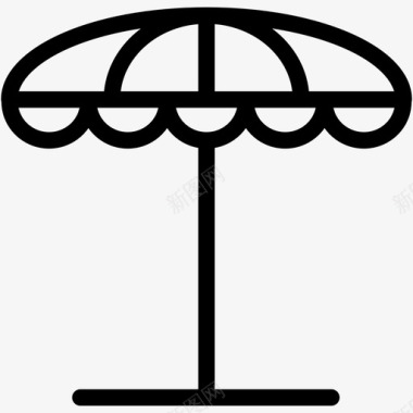 雨伞旅游图标图标