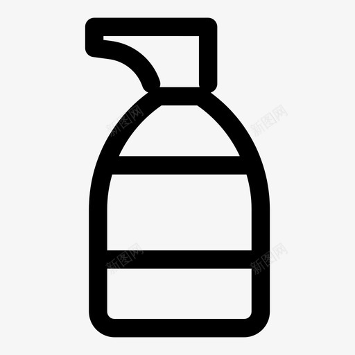 雾化器清洁房间图标svg_新图网 https://ixintu.com 房间 清洁 清洗 订单 雾化器