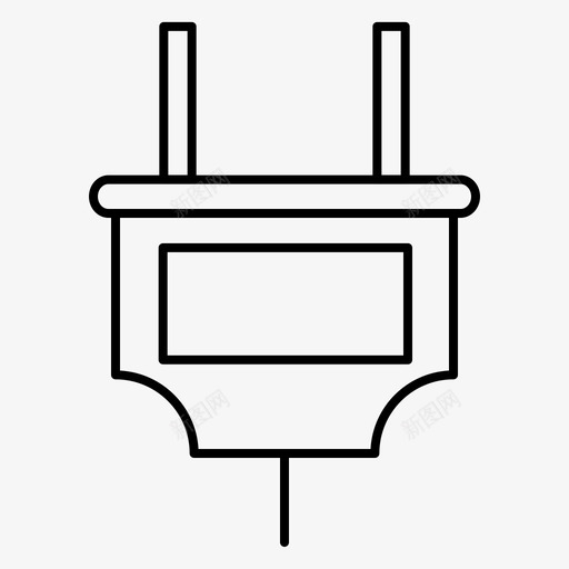 插头电源充电器设备图标svg_新图网 https://ixintu.com 充电器 插头电源 电气 设备 设备和技术