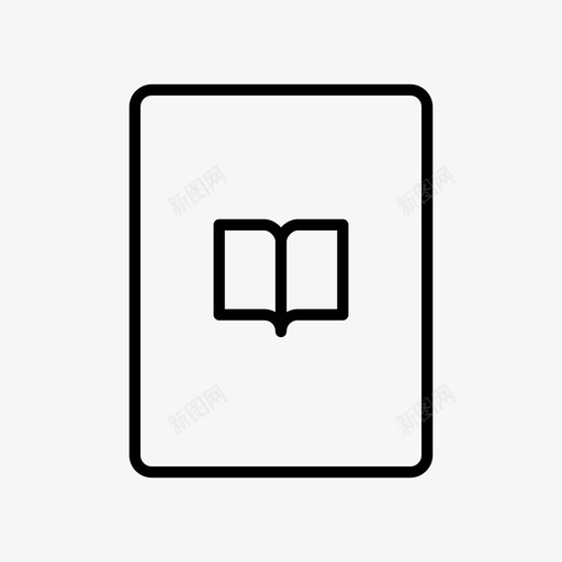 电子书ipad阅读图标svg_新图网 https://ixintu.com ipad mobile perfect pixel 平板电脑 电子书 阅读