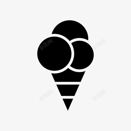 冰淇淋筒玉米沙漠图标svg_新图网 https://ixintu.com 冰淇淋 沙漠 玉米 食物