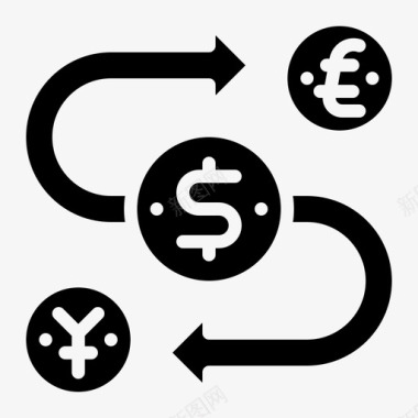 汇率货币转账图标图标