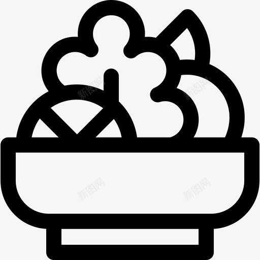 沙拉烤肉34直系图标svg_新图网 https://ixintu.com 沙拉 烤肉 直系