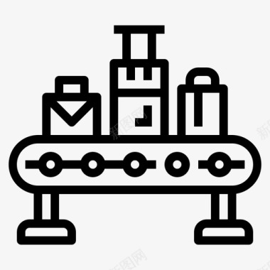 输送机机场行李图标图标