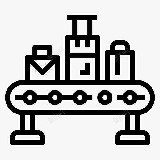 输送机机场行李图标svg_新图网 https://ixintu.com 机器 机场 行李 输送机