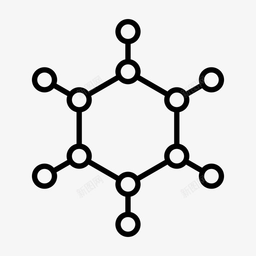 分子生物技术化学图标svg_新图网 https://ixintu.com 分子 分子结构 化学 生物技术 科学