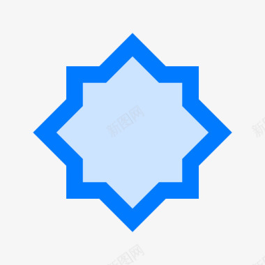 伊斯兰教宗教35蓝色图标图标