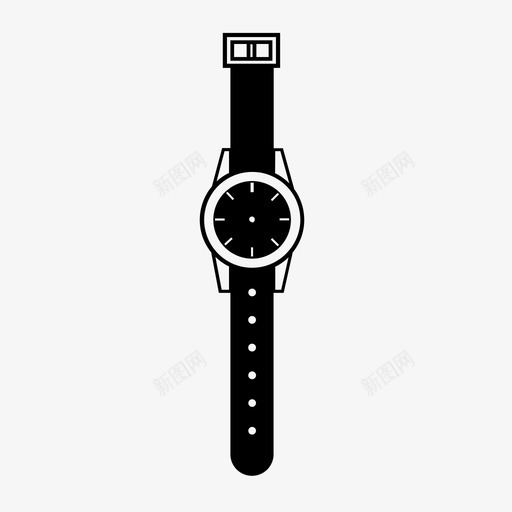手表时钟黑暗图标svg_新图网 https://ixintu.com 手表 时钟 时间 有手 没有 珠宝 黑暗