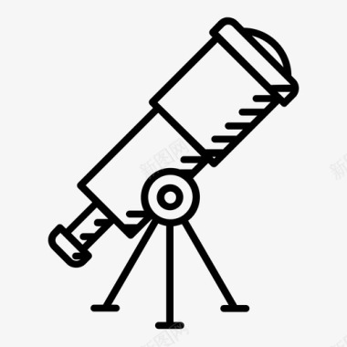 望远镜天文玻璃图标图标