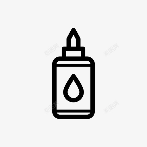 胶水瓶粘合剂艺术图标svg_新图网 https://ixintu.com 创造 工艺 水瓶 粘合剂 粘贴 胶水 艺术
