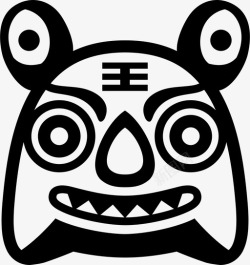 毛绒玩具图标中国布虎手工艺品毛绒玩具图标高清图片