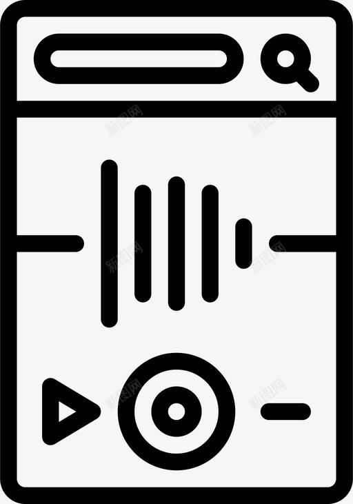 音频应用程序体验移动图标svg_新图网 https://ixintu.com 体验 用户 移动 移动用户体验大纲 音频应用程序