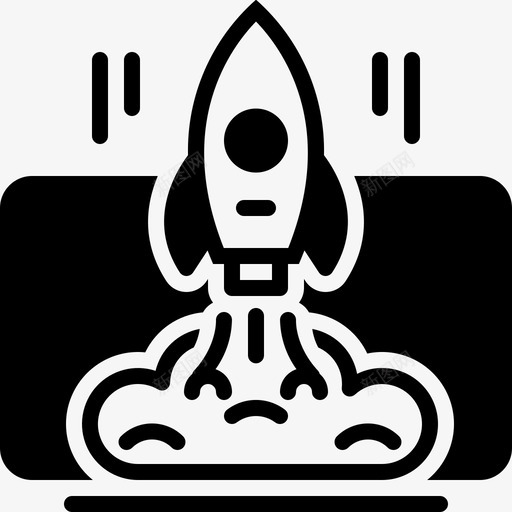 启动发射开发项目图标svg_新图网 https://ixintu.com 启动发射 宇宙飞船 开发 火箭 项目
