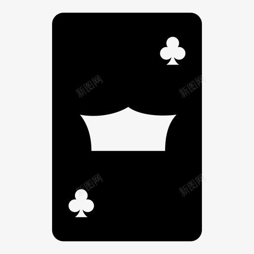 杰克的俱乐部卡游戏图标svg_新图网 https://ixintu.com 卡 扑克牌黑暗 杰克的俱乐部 游戏 皇家
