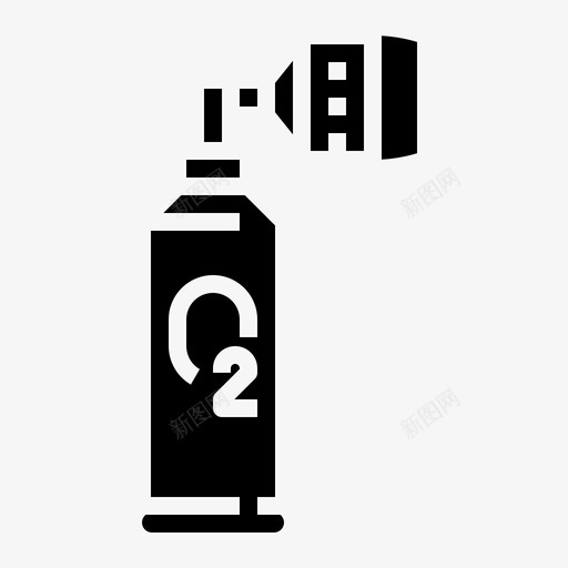 氧气瓶空气瓶装图标svg_新图网 https://ixintu.com 商业 实体 未来 气瓶 氧气 瓶装 空气 罐装 销售
