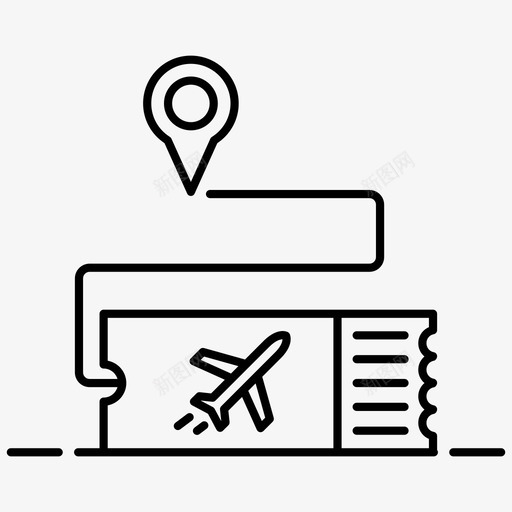 机票入场券入境凭证图标svg_新图网 https://ixintu.com 入场券 入境 凭证 图标 机票 登机 飞机票
