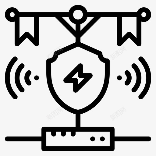 防火墙数据保护图标svg_新图网 https://ixintu.com 保护 安全 数据 网络 防火墙