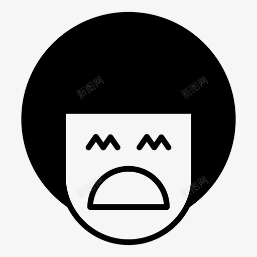 男孩化身无聊图标svg_新图网 https://ixintu.com 化身 无聊 男孩 睡眠 表情