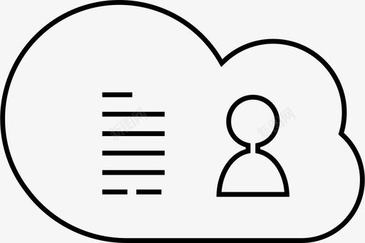 个人数据云在线图标svg_新图网 https://ixintu.com 个人数据 云 云计算 在线 存储 数据和技术 隐私