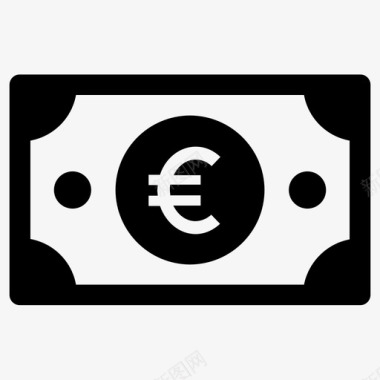 付款现金欧元图标图标