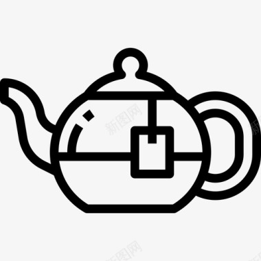 茶壶spa29线性图标图标