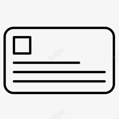 借记卡信用卡净值细线集1图标图标