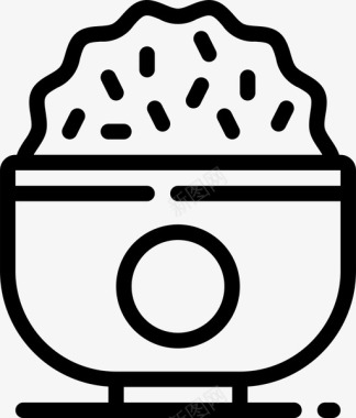 米饭东方食品3直系图标图标