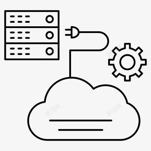 云设备路由器图标svg_新图网 https://ixintu.com 业务 概念 细线 设备 设置 路由器
