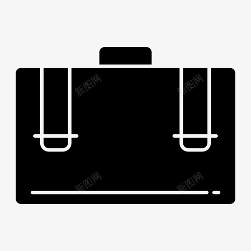 手提箱包行李箱图标svg_新图网 https://ixintu.com 图标 字形 工作 手提箱 样式 网页设计 行李箱