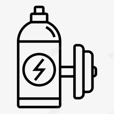 能量饮料提神瓶装图标图标