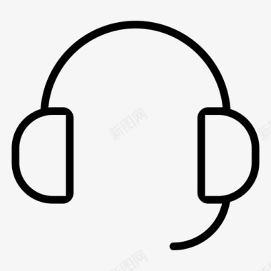 耳机耳朵客服图标图标
