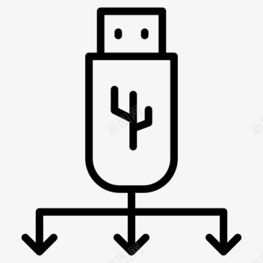 usb共享连接驱动器图标图标