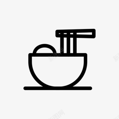 面条烹饪食物图标图标