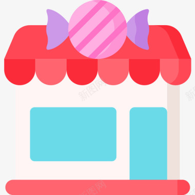 糖果店甜点和糖果10平的图标图标
