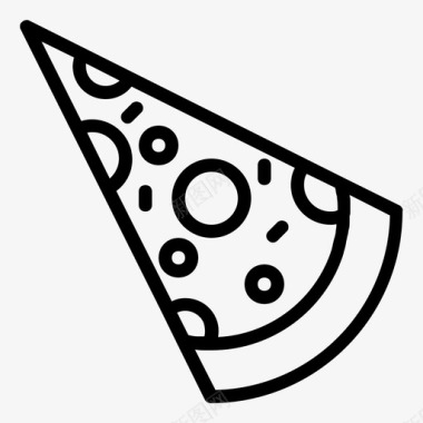 披萨面包店快餐图标图标