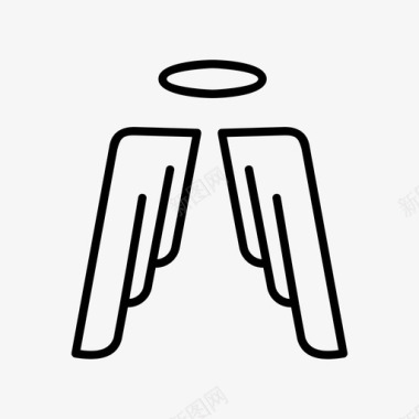 天使之翼基督教文化图标图标