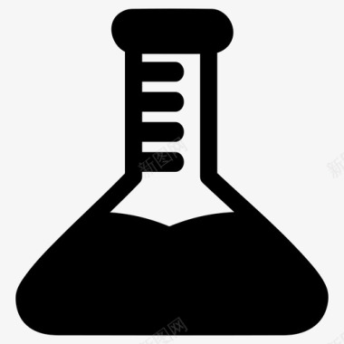 标准烧瓶锥形烧瓶液体图标图标