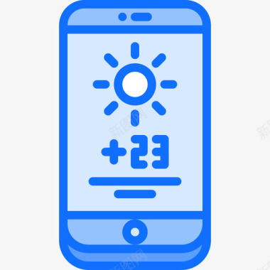 天气电话35蓝色图标图标
