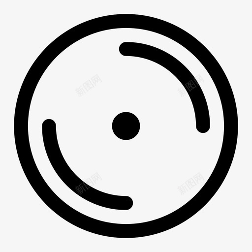 光盘圆圈表盘图标svg_新图网 https://ixintu.com 光盘 图标 圆圈 用户界面 磁盘 粗体 表盘