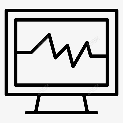 监视器节拍计算机图标svg_新图网 https://ixintu.com 医疗 医疗保健 医院 常规 监视器 线路 节拍 计算机
