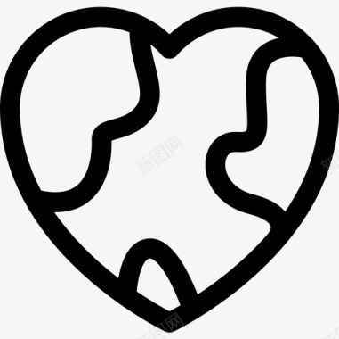 心脏大地母亲3直线型图标图标