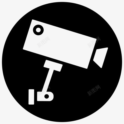 摄像头监视器保护图标svg_新图网 https://ixintu.com 保安 保护 摄像头 监控 监视器
