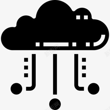 云计算云技术21填充图标图标