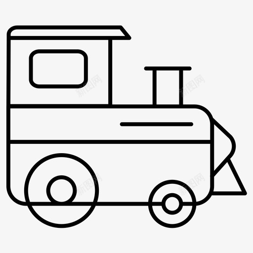 火车儿童玩具图标svg_新图网 https://ixintu.com 儿童 婴儿 常规 火车 玩具 系列