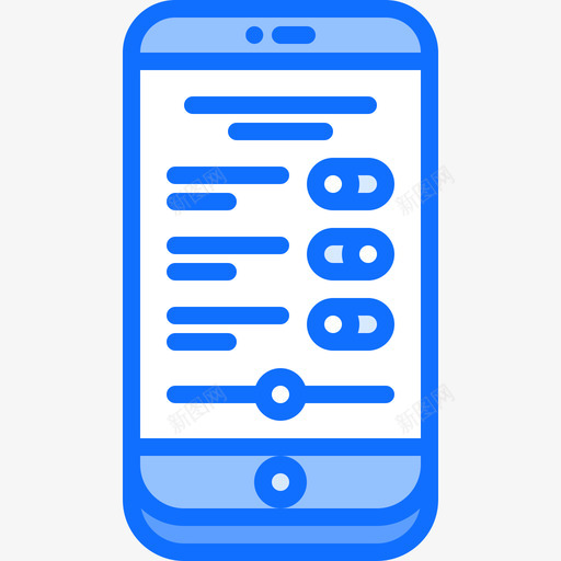 设置电话35蓝色图标svg_新图网 https://ixintu.com 电话 蓝色 设置