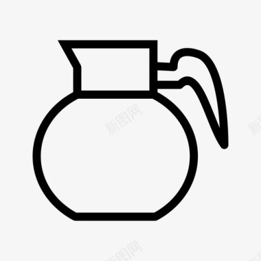 咖啡壶茶茶壶图标图标