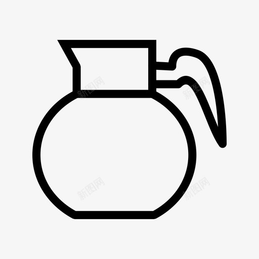 咖啡壶茶茶壶图标svg_新图网 https://ixintu.com 咖啡壶 茶壶