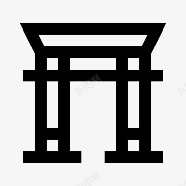 神道宗教33直系图标图标